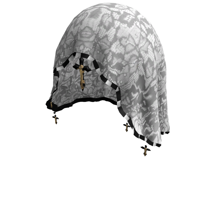 White Gothic Lace Veil