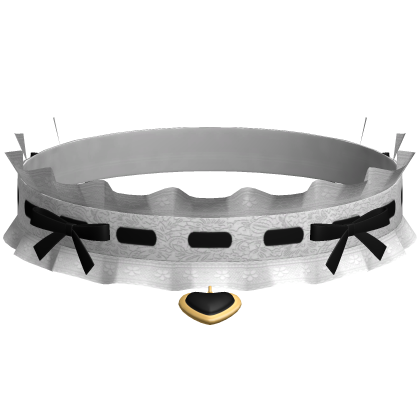 Black Ruffled Choker Cute Kawaii Heart Collar 3.0 Roblox item