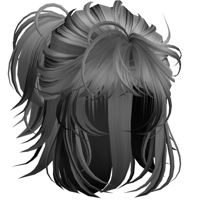 Anime Androg Wolfcut Ponytail Light Brown