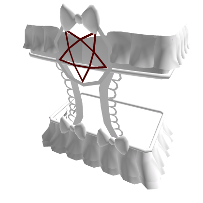 Gothic Pentagram Corset White ♡