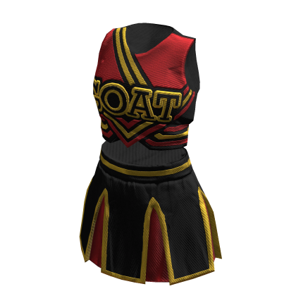 Cheerleader Uniform | Black Red Yellow thumbnail