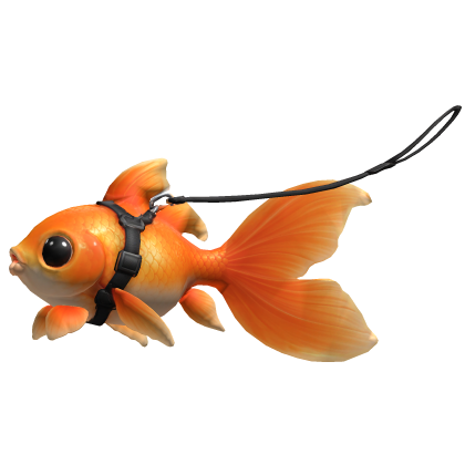 Goldfish on leash
