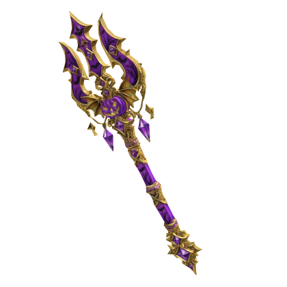 Pumpkin Gold Purple Trident  Roblox item