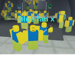 Blue fan x
