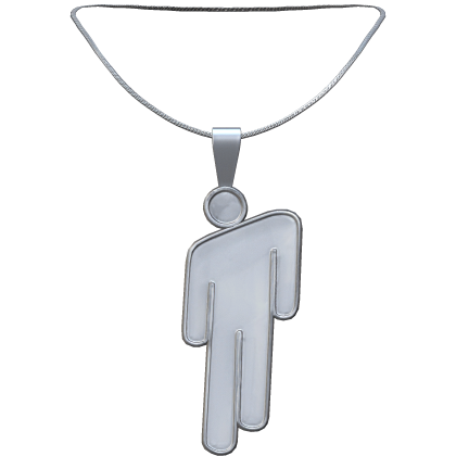 Billie Eilish Blohsh Pendant Silver Necklace 3.0 - Roblox