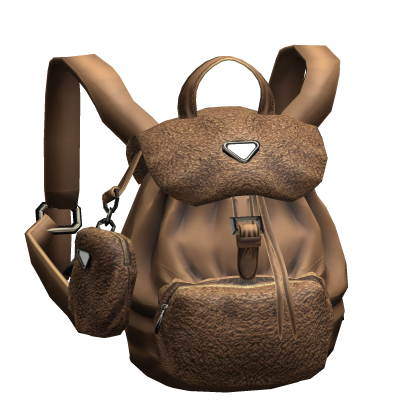 2000s Vintage Luxury Designer Backpack (Brown) Roblox item