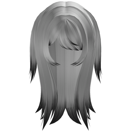 White to Black Zombie Vkei Messy Layered (҂˕ •˶ ) Roblox item