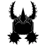 Cartoony Crystal Spiky Dominus White