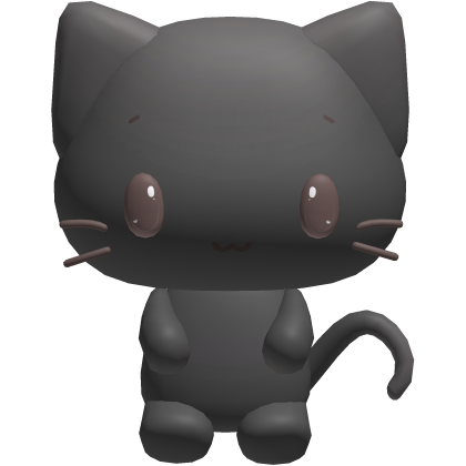 🍀 masyumaro kawaii neko kitty backpack black Roblox item