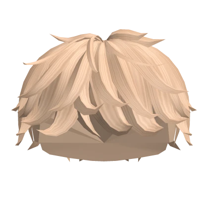 Roblox hair preview for Blonde Fluffy Messy Boy Hair