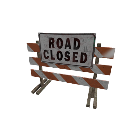 Road Closed Sign Mesh