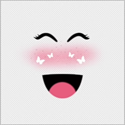 Super happy cute face Roblox decal