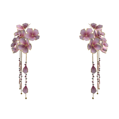 🌸 Cherry Blossom Plum dangling hairpin | Roblox Item - Rolimon's