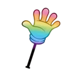 Rainbow Slap Glove