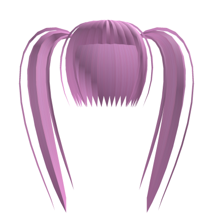 long high hime pigtails (pink) Roblox item