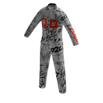 0207 Graffiti Print Boilersuit