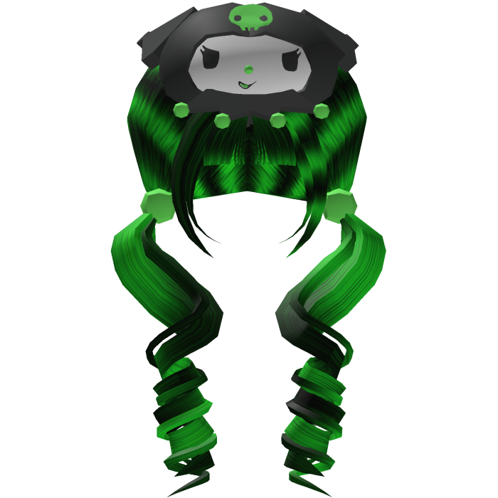 Green Kuromi Pigtail Hair