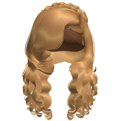 ☆ Blonde Braided Crown Curls Roblox item