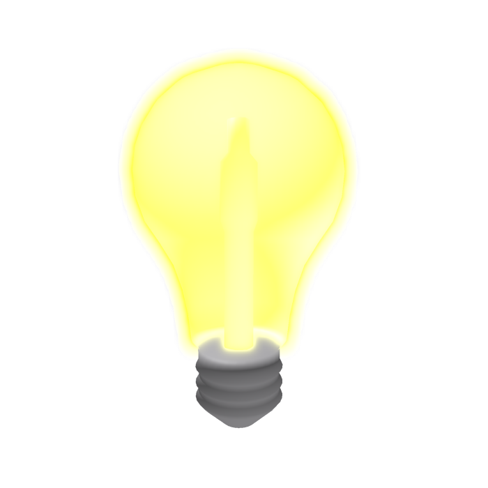 Glowing Emissive Lightbulb