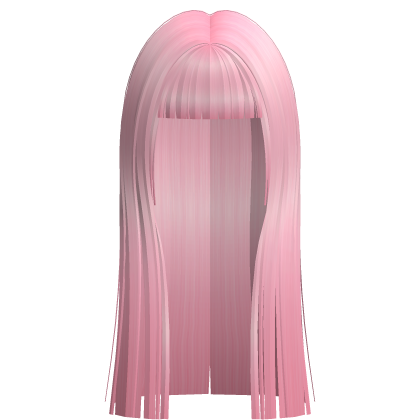 Long Straight Popular Trendy Hair In Pink