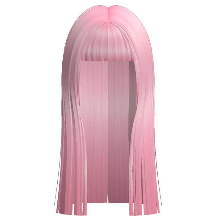 Long Straight Popular Trendy Hair In Pink
