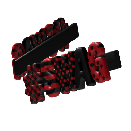 Red " SWAG " hairclips V2