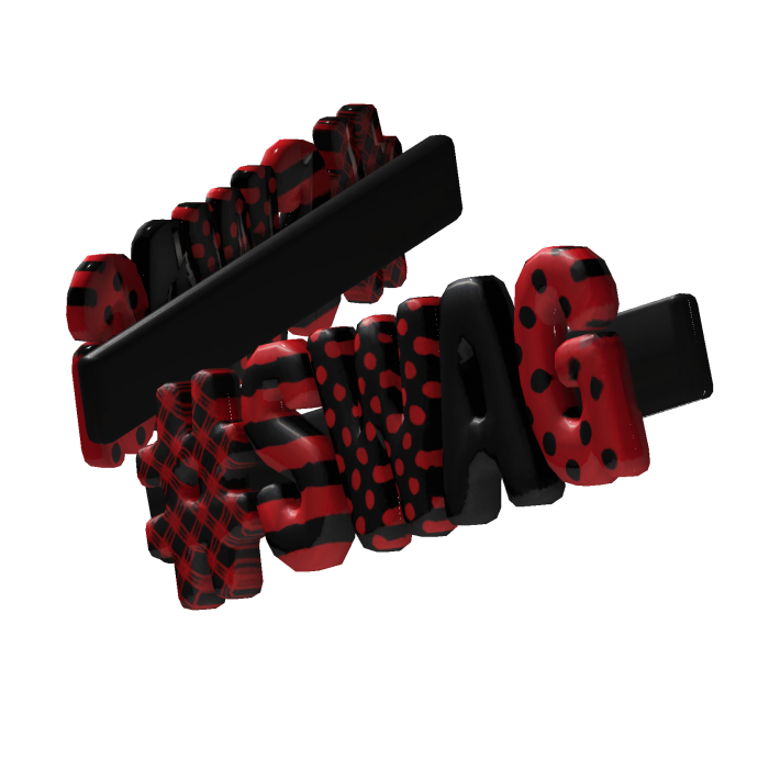 Red " SWAG " hairclips V2
