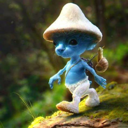 cart ride into smurf cat