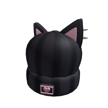 Black Cat Ear Knit Beanie