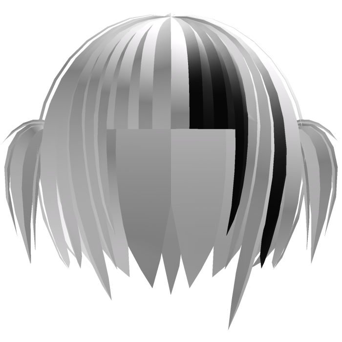 🕸️๋. ⭑ Mourning Gothic Pigtails || White