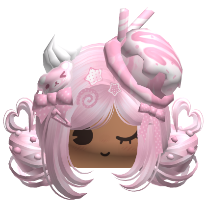 ♡ Ice Cream Girly Buns (Strawberry)