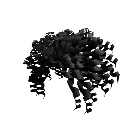 Curly Ponytail Black Extensions  Roblox item