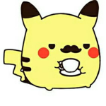 moustache pikachu
