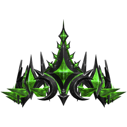 Black and Green Eclipse Crown Roblox item