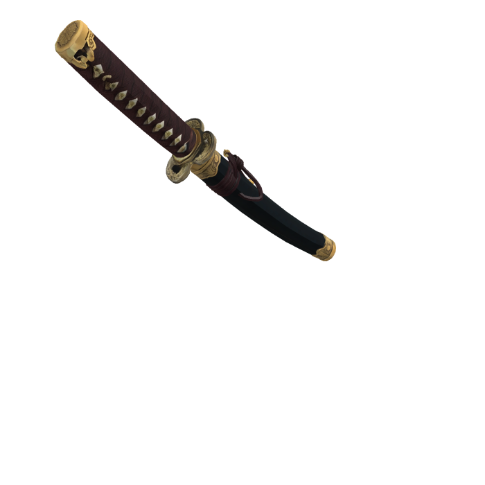 gold katana holister