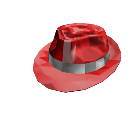 Red Sparkle Time Fedora
