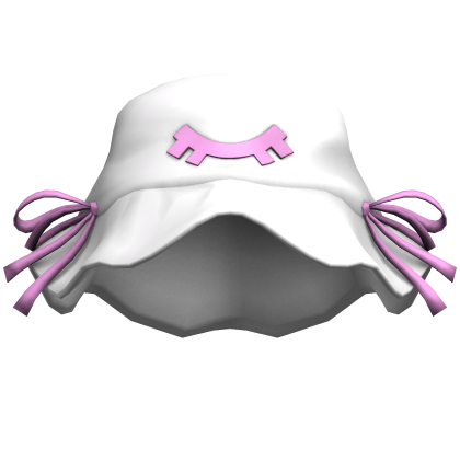 merry nightmare's white & pink ribbon hat