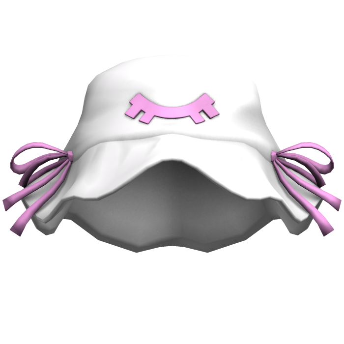merry nightmare's white & pink ribbon hat