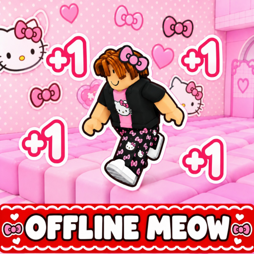 +1 Meow Hello Kitty Keyboard Obby🐱 Roblox game