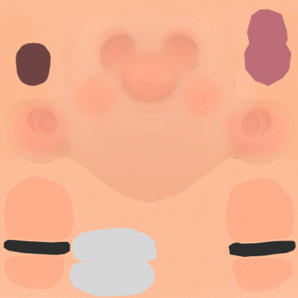 mario's FLESH Roblox decal