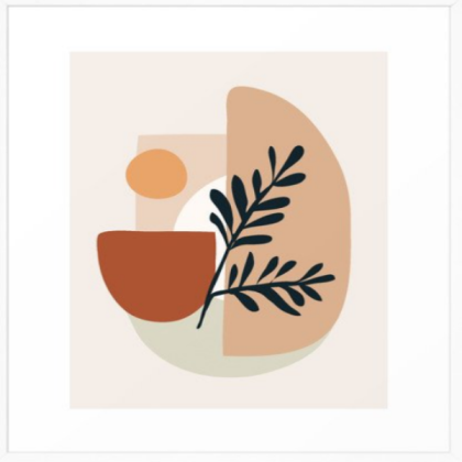 pastel shapes with plant Roblox decal