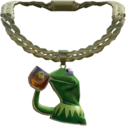 Kermit Frog Meme Chain Necklace 1.0 | Roblox Item - Rolimon's