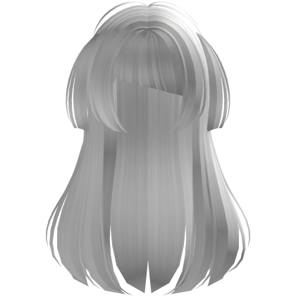 White Long Doll Hair with Mini Pigtails