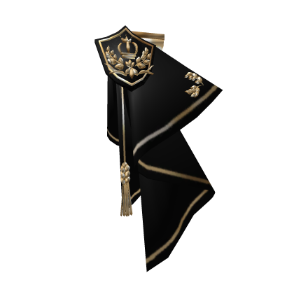 Black Royal Knight's Cape