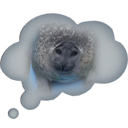 Seal Plushie Thought Bubble | Roblox Item - Rolimon's