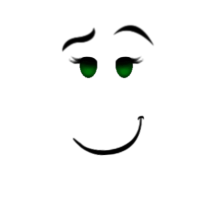 [FREE CSOM FACE (FEMALE)] GREEN HAPPY Roblox decal