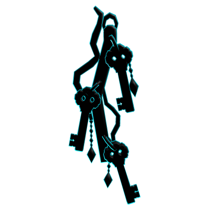 Cyan Neon Keys