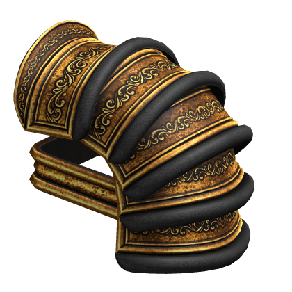 Gold Mongolian Armor Pauldron - Left