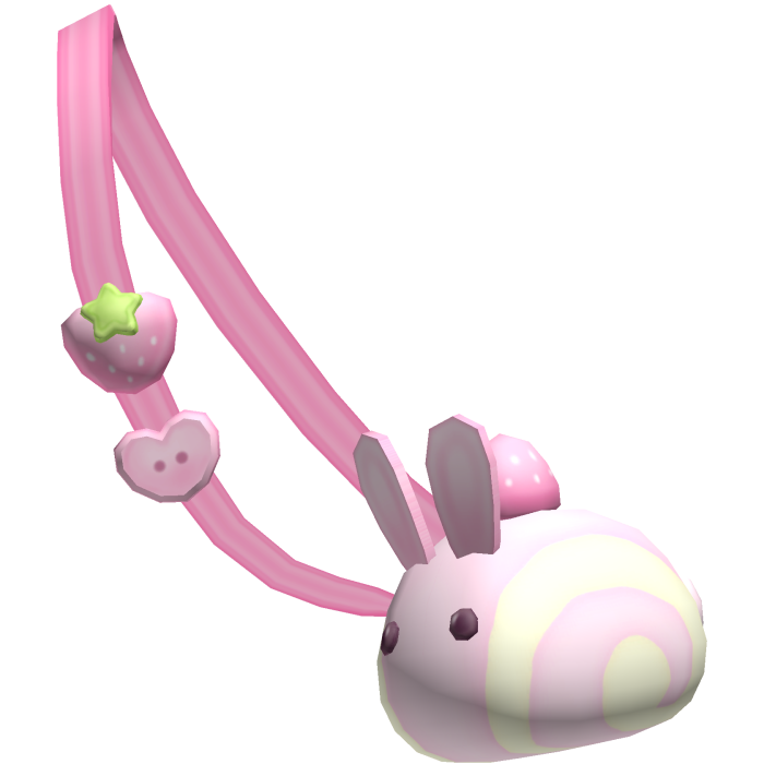 Cute Pink Strawberry Bunny Cake Roll Bag