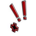 Anime Angry Sign - Red